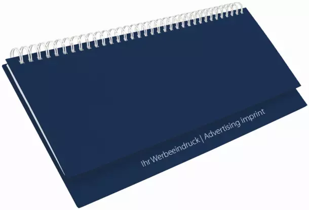 Tischquerkalender Professional Balaton dunkelblau blueline