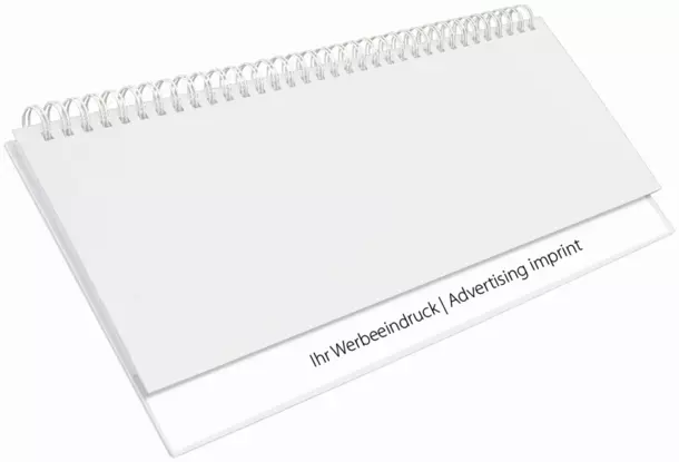 Tischquerkalender Professional Karton blueline