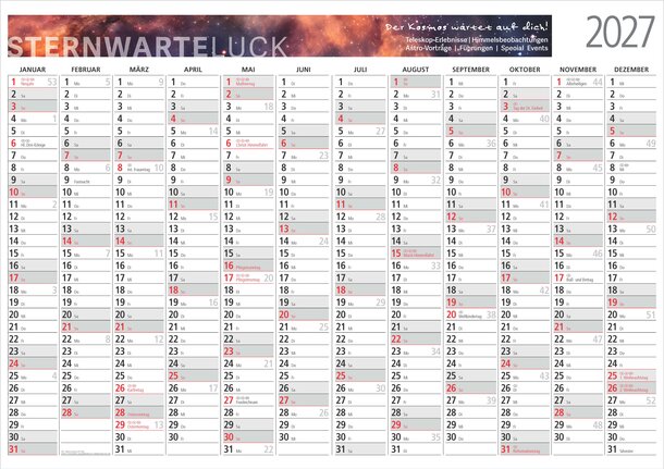 Großer Wandtimer rot