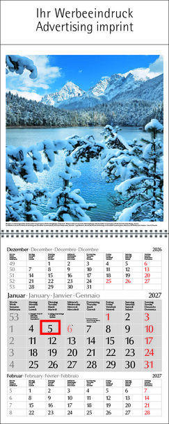 Alpen-Faltkalender