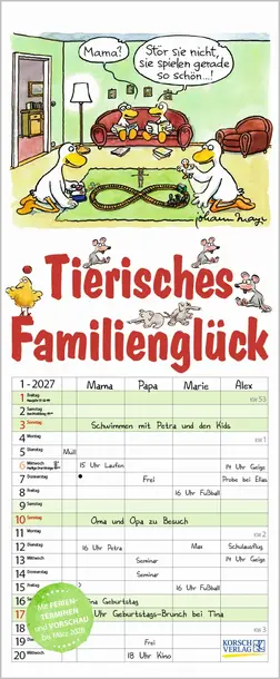 Tierisches Familienglück