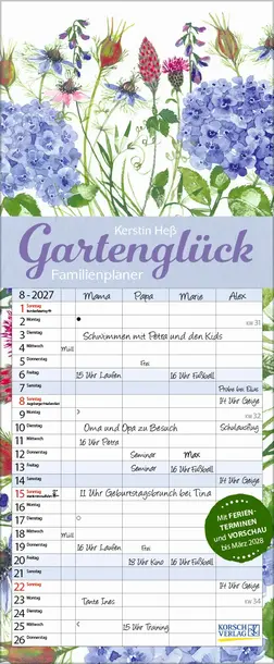 Familienplaner Gartenglück