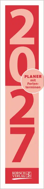 Streifenplaner Compact Rot