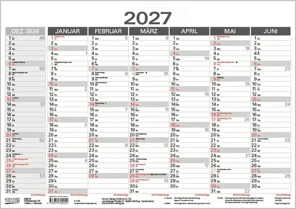 Tafelkalender A4