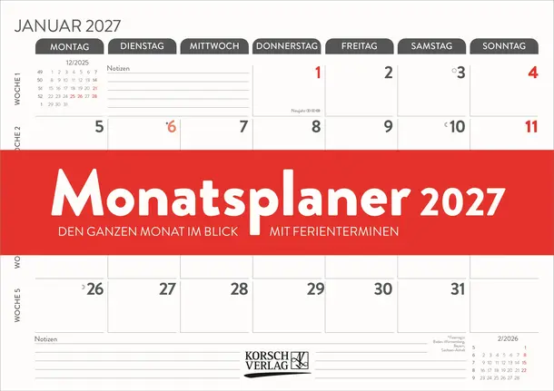 Monatsplaner