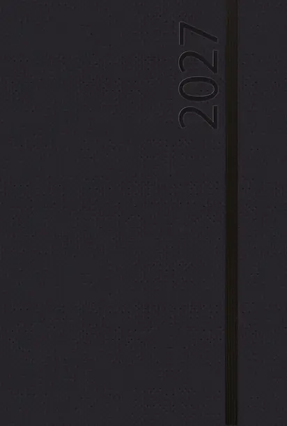 Wochentimer Spirale schwarz