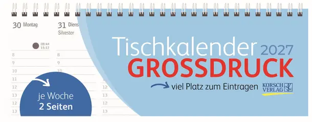Tischkalender Großdruck