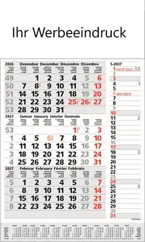 3-Monats-Planer Combi Grau redline