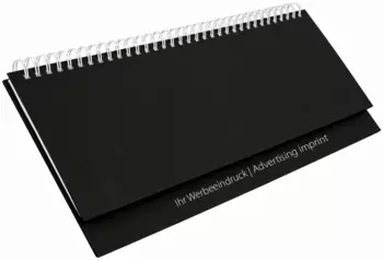 Tischquerkalender Professional Balaton schwarz blackline