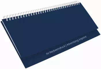 Tischquerkalender Professional Balaton dunkelblau blueline