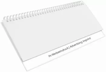 Tischquerkalender Professional Karton blueline