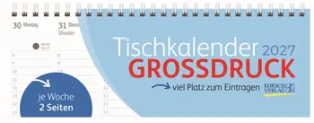 Tischkalender Großdruck